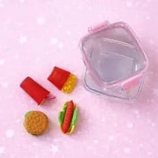 Mini Marmitinhas de Borracha Escolar Divertida | Papelaria Fofa Kawaii Infantil e Coleção