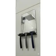 Espelho de Banheiro para Barbear/Depilar com Suporte em Acrilico Espelhado 2mm Anti-Embaçante