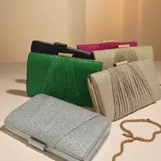 Bolsa clutch festa Casament bolsa com brilho de fest  Carteira Feminina Com Glitter WT168-133