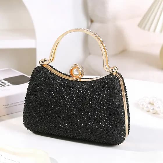 Clutch Feminina Luxo Glitter Brilho Bolsa Festa Elegante Casamento Carteira 889-31