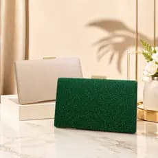 Bolsa Feminina Clutch Festa Casamento Jantar Elegante Com Glitter e Brilho W168-11