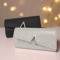 Bolsa Clutch Feminina Luxo Glitter Brilho Festa Elegante Ombro Premium 688-23