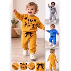 Conjunto Moletom Infantil Menino 100% Peluciado Boucle. Tam 1 / 2 / 3. Inverno