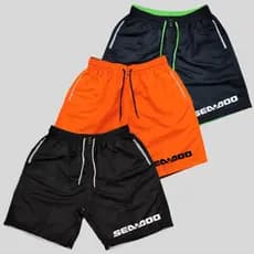 Kit 3 Shorts de Praia Masculino Andar Jet Sky Lancha Moto Combo Bermudas Tactel Lançamento