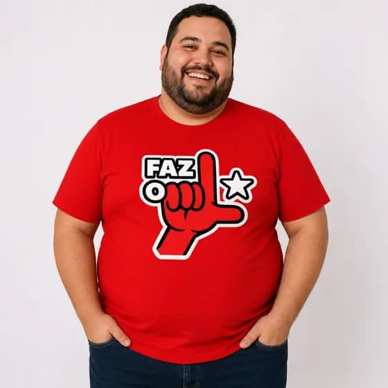 Camiseta Plus Size lula G1 Ao G5 camisa masculina Grande + Chaveiro