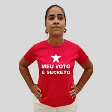 Camiseta Pt Lula Feminina camisa brasil modelo voto secreto unissex