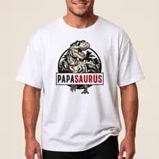 Camiseta Masculina Estampada Dinossauro Casual Moderna Confortável