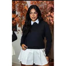 Blusa Feminina Moletom Casual Elegante Confortável Moda Feminina