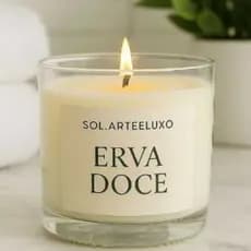 Vela Aromática Cera de Coco Perfumada Artesanal Alta Fixação  Aroma Premium com Tampa Madeira