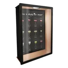Quadro Porta Rolhas Vinho MDF – Wine Is Always The Answer