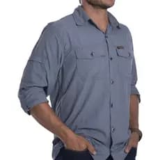 Camisa Masculina Hard Adventure Safari Proteção Uv50+ Trilha Trekking - P, M, G, GG, XG