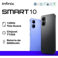 Infinix Smart 10 e Lançamento Smart 20 4G  128GB 4GB RAM,  Bateria 5200MAH, Versão global, Lacrado