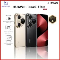 Huawei Pura 80 ULTRA 512GB + 16GB RAM, Carregaento 100W, Câmera Tripla 50MP, Versão Global