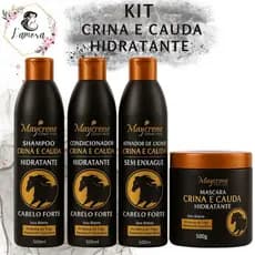 Kit Crina E Cauda - Força e Crescimento+ Ativador de cachos maycrene