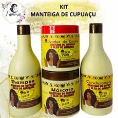 Kit Cabelo Afro Manteiga de Cupuaçu + Ativador de Cachos Cupuaçu Maycrene
