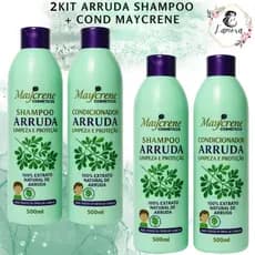2 Kit Arruda Shamp + Cond Maycrene 2x500 Piolho E Lêndeas Limpeza, Proteção