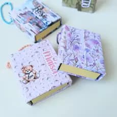 Chaveiro porta post it, lembrancinha apresentável, brinde, anotações com aba de imã personalizado