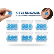 36 Unidades Tampão De Ouvido Protetor Auricular Moldável Natação Dormir
