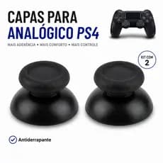 Kit 2 Capas Para Controle Analógico PS4 Antiderrapante