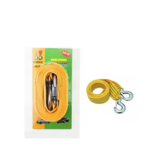 Corda de Reboque Nylon – Cinta de Tração 3m / 3 Toneladas – Ferramenta de Resgate de Emergência