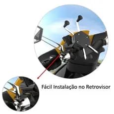 Suporte Para Motocicletas Usb Pra Carregador 360 Rotação