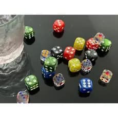 Dados padrões e kits de dados D&D completos RPG Cores variadas alta qualidade e modelo mármore