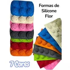 Molde de Silicone em Forma de Flor – Kit com 6 ou 15 Cavidades (2 Modelos) ✨ Ideal para Morangos do Amor, Bolos, Gelatin