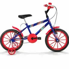 Bicicleta Infantil Aro 16 Azul Menino com Rodinha e Para Lama Ultrabike Masculino