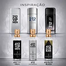 412 Perfume Importado Eau de Parfum EDP Masculino 15ML Moments Alta Fixação Bolso Contratipo Homem