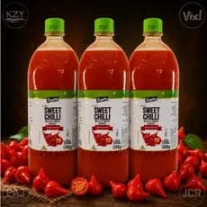 Molho de Pimenta Soeto Agridoce Biquinho Sweet Chilli Grande 1 litro Kilo Churrasco Picante Pastel