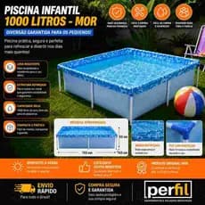 Piscina 1000 litros Piscina Pequena Piscina mil litros Piscina Infantil Piscinas Piscina de Plastico