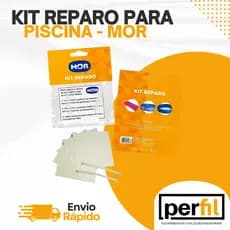 Kit de Reparo Adesivo para Infláveis, Piscinas, Bóias e Colchões Mor - Prático e Resistente