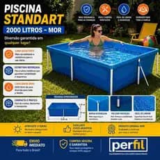 Piscina 2000 litros Piscina Retangular Piscina Infantil Piscina de Plastico Piscina Mor 2000 litros