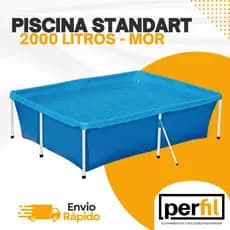 Piscina 2000 L MOR Quadrada – Estrutural, Lona Reforçada, Diversão no Quintal