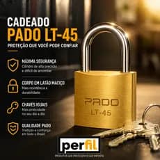 Cadeado Latão 45mm Pado Cadeado Pado Cadeado Reforçada cadeado grande cadeado pado 45mm cadeado 45mm