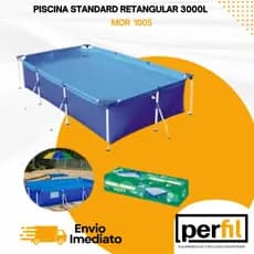 Piscina Retangular MOR 3700L – Grande Capacidade, Alta Resistência e Durabilidade