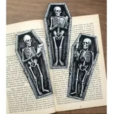 Marca Página Gotico/Marca Página Caveira/ Marca Página Caixão/
