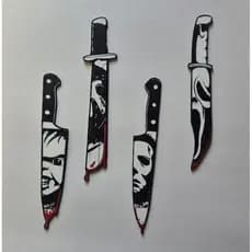 Facas/Facas Decorativas/Chucky/Ghostface/MichealMyers/Jason/Boneco Assassino/Terror/Filmes de Terror