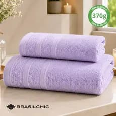 Kit Toalhas De Banho Rosto 100% Algodão Premium Macia Lisa