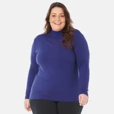 Blusa Feminina Plus Size Cacharrel Gola Alta Segunda Pele 1130-C2