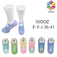 Kit 12 Pares de Meias Sapatilha para Pilates Yoga Ballet Antiderrapante Meias de ioga cor gradiente