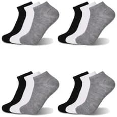 Meia Juvenil Infantil 12 Pares Cano Baixo Unissex Atacado 6 pares ou 3 pares 31 ao 43 todos os tamanhos cores soquete
