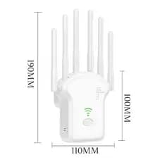 Repetidor Wifi 2800m 6 Antenas Roteador Amplificador De Sinal Modem 300MBPS