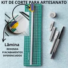 Kit De Corte Guilhotina Para Artesanato e Personalizados Com 7 Peças