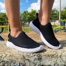tenis femenino Meia Calce fácil Com Elastano Super Leve e Macio