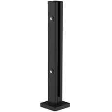 Kit 13 Torre Guarda Corpo Coluna Pinça Preto 40cm Para Vidro