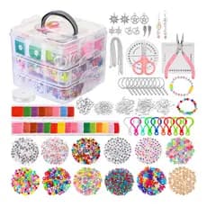 Kit 4855 Peças Miçangas Para Confecção De Joias E Pulseiras