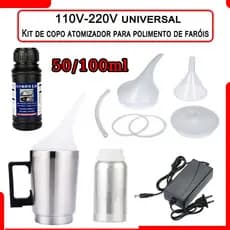 Kit De Reforma De Revestimento De Faróis Polímero Revitalizador De Faróis E Copo De Polimento A Vapor
