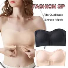 Sutiã Feminino Invisível Com Botão Frontal Confortável