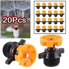 Kit 10/20 Unidades Aspersor De Rotação 360° P/ Sistema De Rega